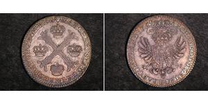 1/2 Kronenthaler Países Bajos Plata 