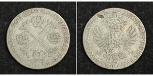 1/2 Kronenthaler Países Bajos Plata 