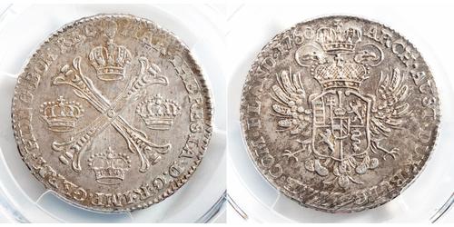 1/2 Kronenthaler Países Bajos Plata 