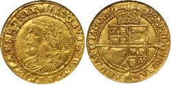 1/2 Laurel Königreich England (927-1649,1660-1707) Gold Jakob I (1566-1625)