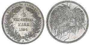 1/2 Mark Nuova Guinea Argento 