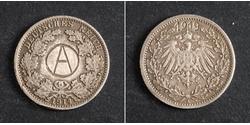1/2 Mark Alemania Plata 