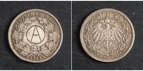 1/2 Mark Alemania Plata 