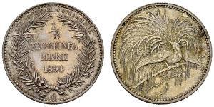 1/2 Mark New Guinea Silver 