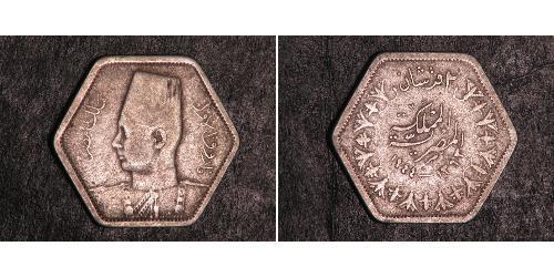 1/2 Millieme Kingdom of Egypt (1922 - 1953)  Farouk I of Egypt (1920 - 1965)