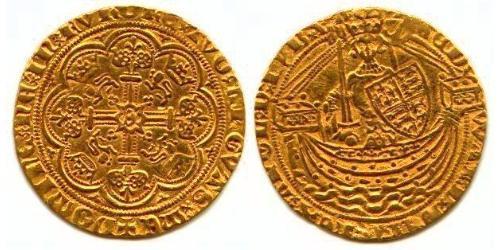 1/2 Noble Королевство Англия (927-1649,1660-1707) Золото Эдуард III (1312-1377)