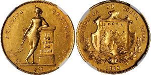 1/2 Onza / 4 Escudo Costa Rica (1821 - ) Or 