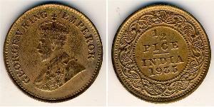 1/2 Paisa Britisch-Indien (1858-1947) Bronze George V (1865-1936)