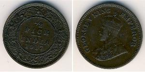 1/2 Paisa Britisch-Indien (1858-1947) Bronze George V (1865-1936)