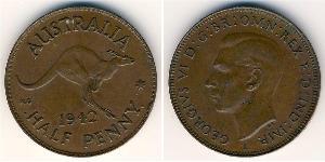 1/2 Penny Australia (1939 - ) Bronce 