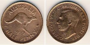 1/2 Penny Australia (1939 - ) Bronce 