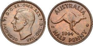 1/2 Penny Australia (1939 - ) Bronce 
