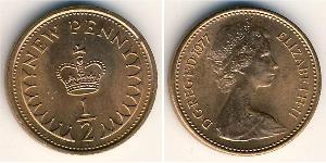 1/2 Penny Reino Unido (1922-) Bronce Isabel II (1926-2022)