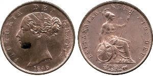 1/2 Penny Reino Unido de Gran Bretaña e Irlanda (1801-1922) Bronce Victoria (1819 - 1901)