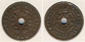 1/2 Penny Southern Rhodesia (1923-1980) Bronce Jorge VI (1895-1952)