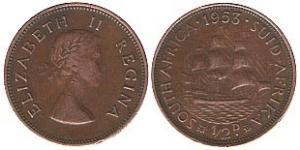 1/2 Penny Afrique du Sud (1910 - ) Bronze Elizabeth II (1926-2022)