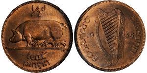 1/2 Penny Ireland (1922 - ) Bronze 