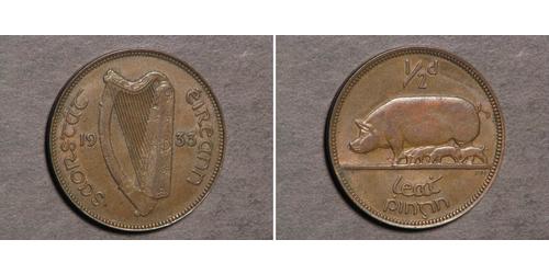 1/2 Penny Irland (1922 - ) Bronze 