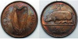 1/2 Penny Irlande (1922 - ) Bronze 