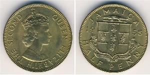 1/2 Penny Jamaika (1962 - ) Bronze 