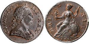 1/2 Penny Kingdom of Great Britain (1707-1801) Bronze George III (1738-1820)