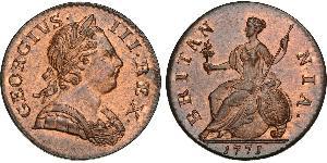 1/2 Penny Kingdom of Great Britain (1707-1801) Bronze George III (1738-1820)