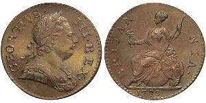 1/2 Penny Kingdom of Great Britain (1707-1801) Bronze George III (1738-1820)