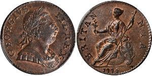 1/2 Penny Kingdom of Great Britain (1707-1801) Bronze George III (1738-1820)