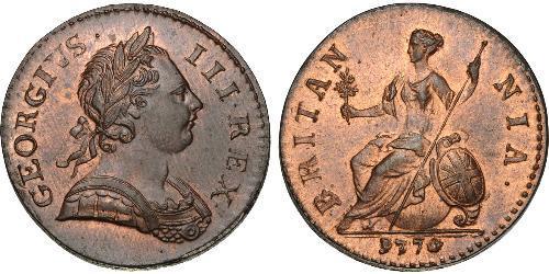 1/2 Penny Königreich Großbritannien (1707-1801) Bronze Georg III (1738-1820)