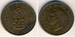 1/2 Penny Neuseeland Bronze 