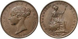 1/2 Penny Royaume-Uni de Grande-Bretagne et d