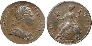 1/2 Penny Royaume de Grande-Bretagne (1707-1801) Bronze George III (1738-1820)