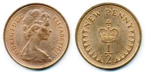 1/2 Penny United Kingdom (1922-) Bronze Elizabeth II (1926-2022)