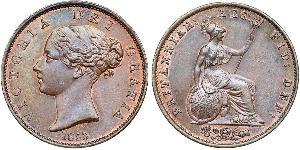 1/2 Penny United Kingdom of Great Britain and Ireland (1801-1922) Bronze Victoria (1819 - 1901)