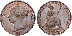 1/2 Penny United Kingdom of Great Britain and Ireland (1801-1922) Bronze Victoria (1819 - 1901)