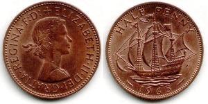 1/2 Penny Vereinigtes Königreich (1922-) Bronze Elizabeth II (1926-2022)