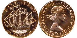 1/2 Penny Vereinigtes Königreich (1922-) Bronze Elizabeth II (1926-2022)