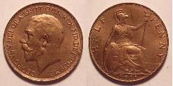 1/2 Penny Vereinigtes Königreich von Großbritannien und Irland (1801-1922) Bronze George V (1865-1936)