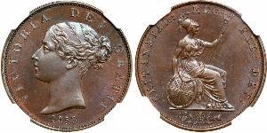 1/2 Penny Vereinigtes Königreich von Großbritannien und Irland (1801-1922) Bronze Victoria (1819 - 1901)