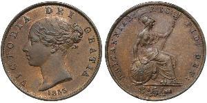 1/2 Penny Vereinigtes Königreich von Großbritannien und Irland (1801-1922) Bronze Victoria (1819 - 1901)