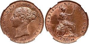 1/2 Penny Vereinigtes Königreich von Großbritannien und Irland (1801-1922) Bronze Victoria (1819 - 1901)