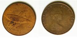 1/2 Penny Île de Man Bronze Elizabeth II (1926-2022)