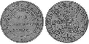 1/2 Penny Ôstralie (1788 - 1939) Bronze 