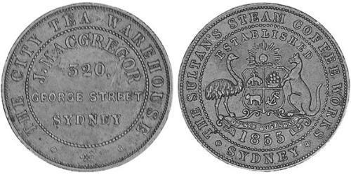 1/2 Penny Ôstralie (1788 - 1939) Bronze 