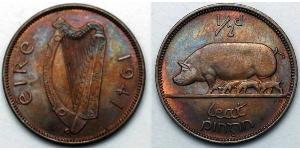 1/2 Penny Irlanda (1922 - ) Bronzo 
