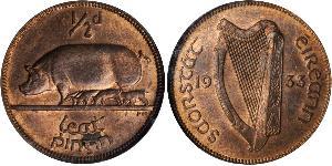 1/2 Penny Irlanda (1922 - ) Bronzo 