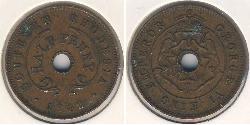 1/2 Penny Southern Rhodesia (1923-1980) Bronzo Giorgio VI (1895-1952)