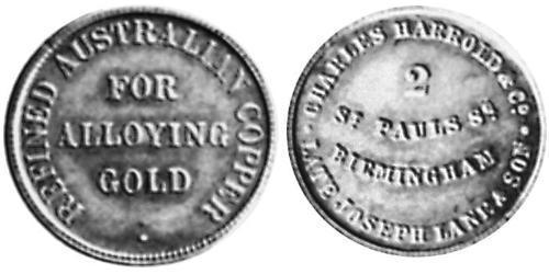1/2 Penny Australia (1788 - 1939) Cobre 