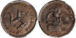 1/2 Penny Isle of Man Copper 