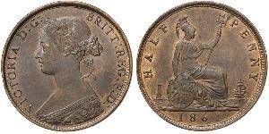 1/2 Penny United Kingdom Copper Victoria (1819 - 1901)